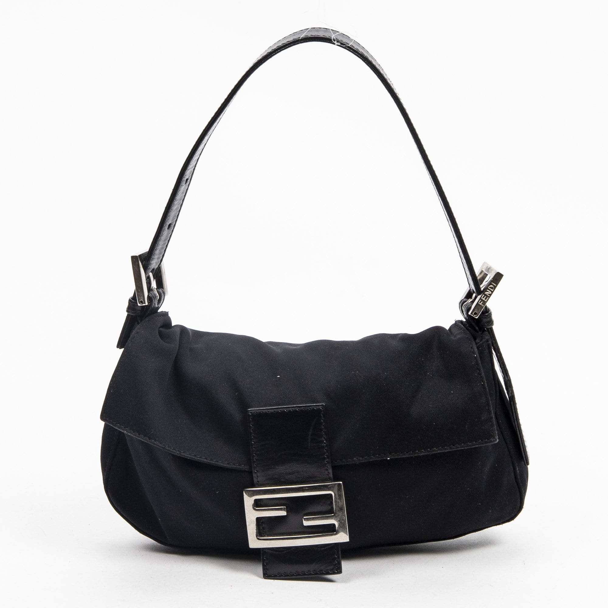 Fendi Fendi Black Jersey Baguette Bag  -AWL1932