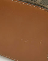 Fendi Fendi Canvas/Leather Khaki Zucca Bucket Bag - AGL1487