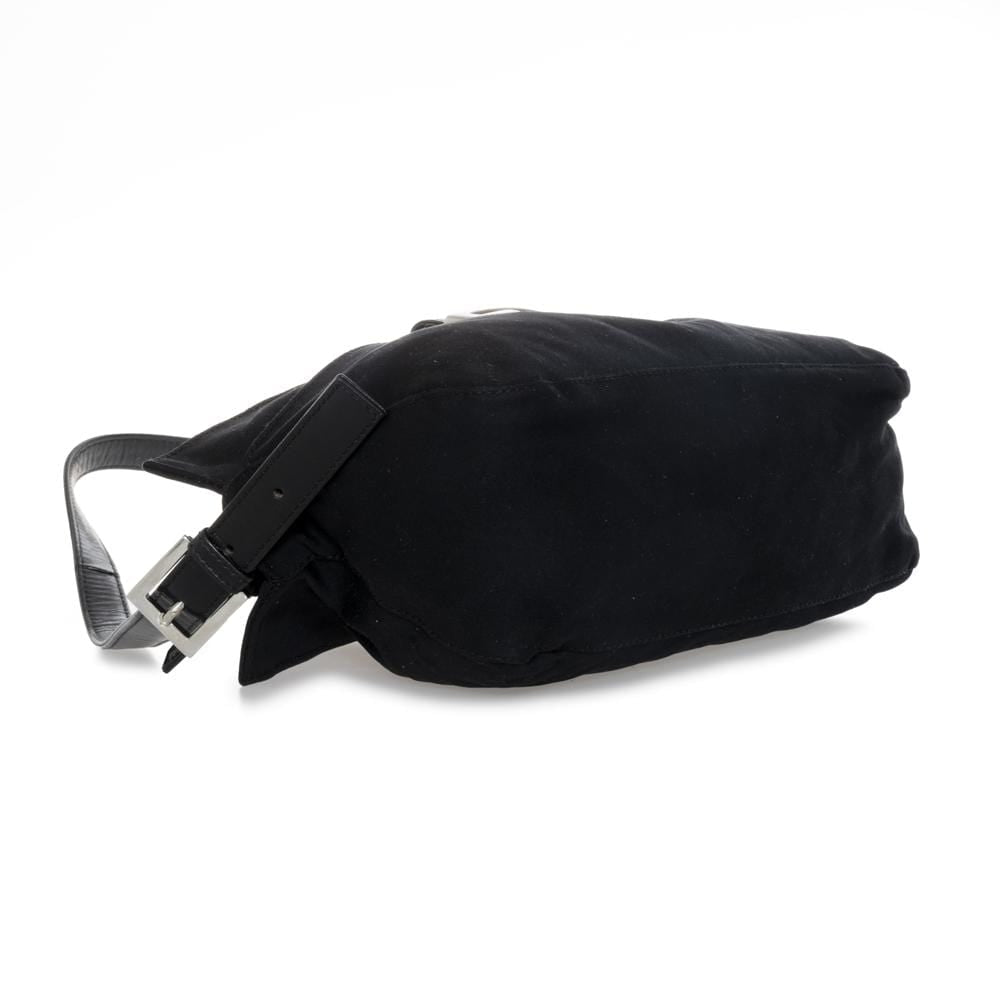 Fendi FENDI Mamma Baguette Shoulder Bag Black Nylon AWL1089