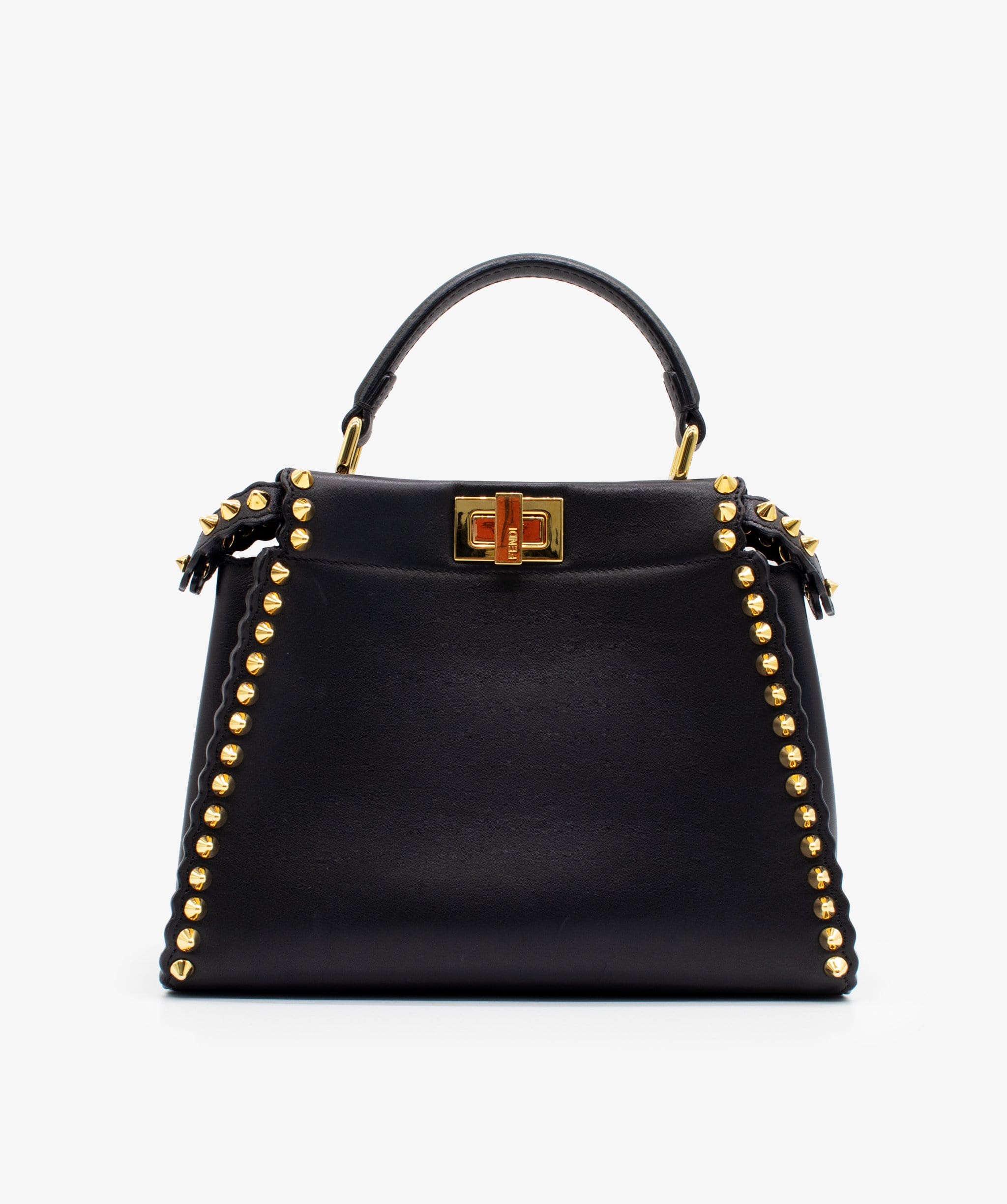 Fendi Fendi Mini Peekaboo Black Studded