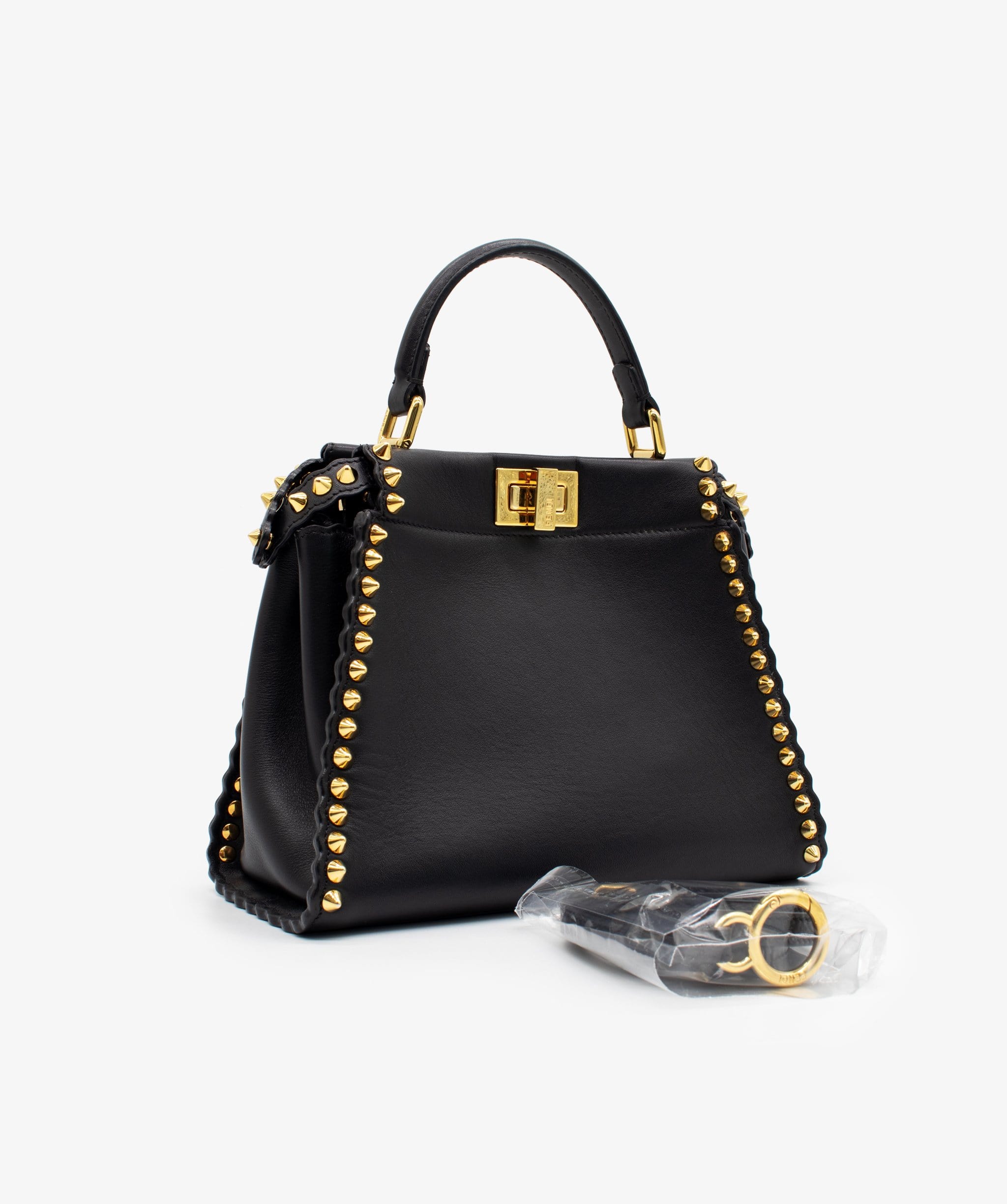 Fendi Fendi Mini Peekaboo Studded Bag RJL1177