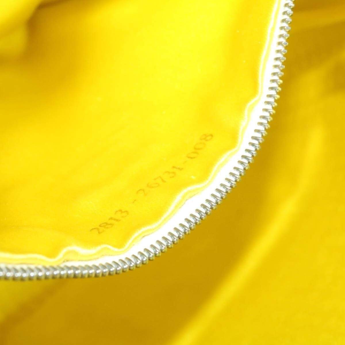 Fendi FENDI Patent Yellow Perforated Small Tote Bag MW2326