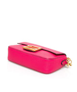 Fendi Fendi Pink Leather Mini Baguette Bag GHW  AGC1021