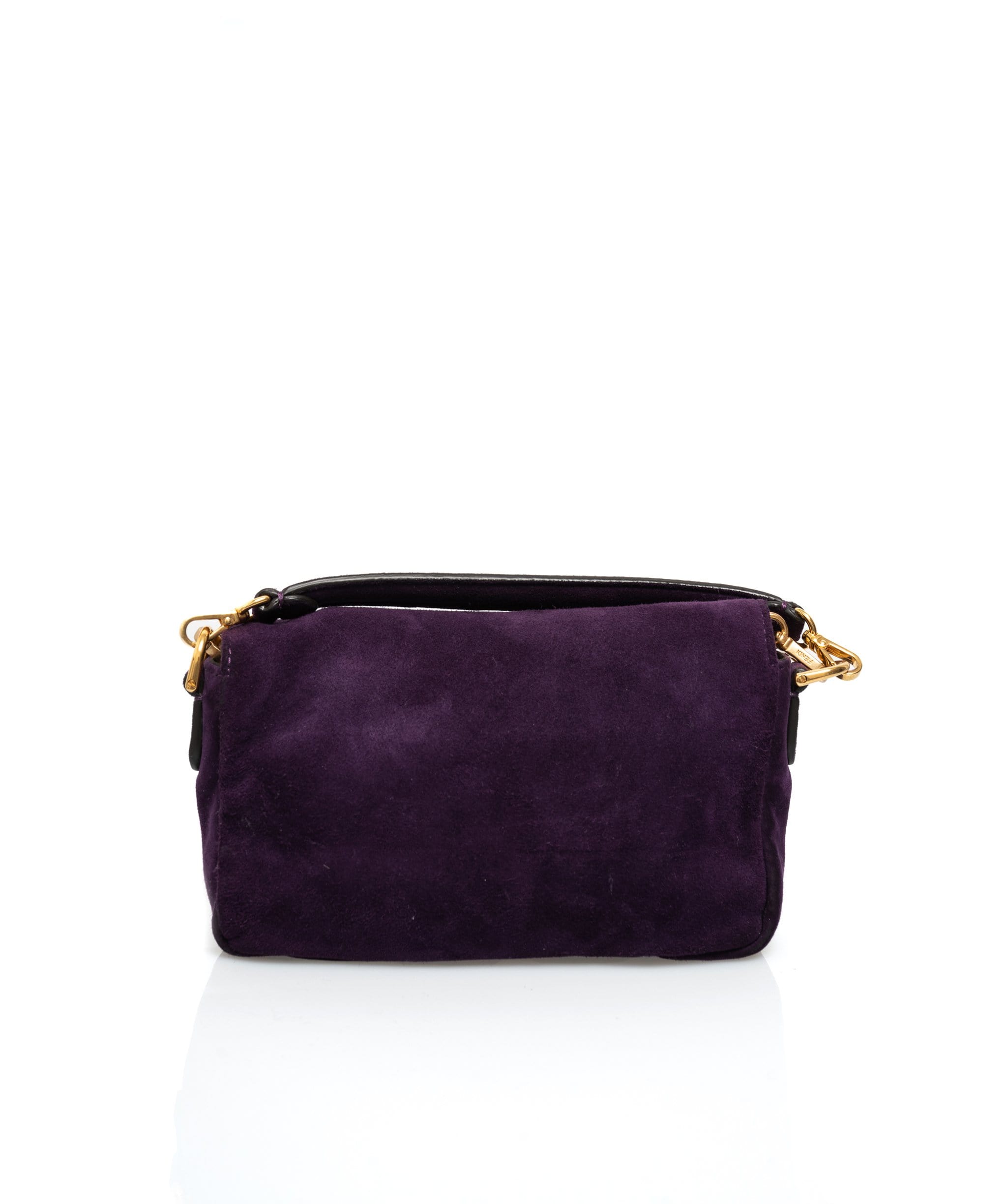 Fendi Fendi Small Purple Suede Baguette - ASL1542