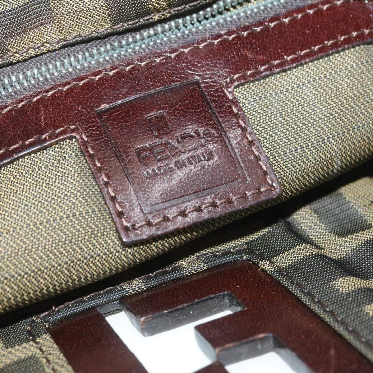 Fendi Fendi Vintage FF Logo Hardware Zucca Brown Nylon Shopper bag