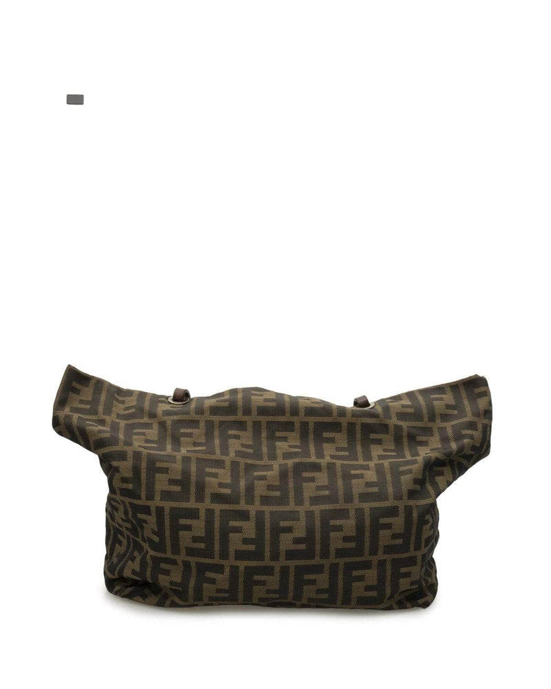 Fendi Fendi Vintage FF Logo Hardware Zucca Brown Nylon Shopper bag - ADL1645
