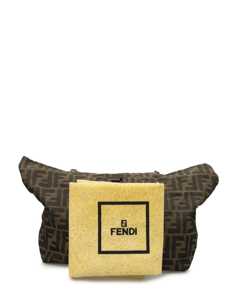 Fendi Fendi Vintage FF Logo Hardware Zucca Brown Nylon Shopper bag - ADL1645