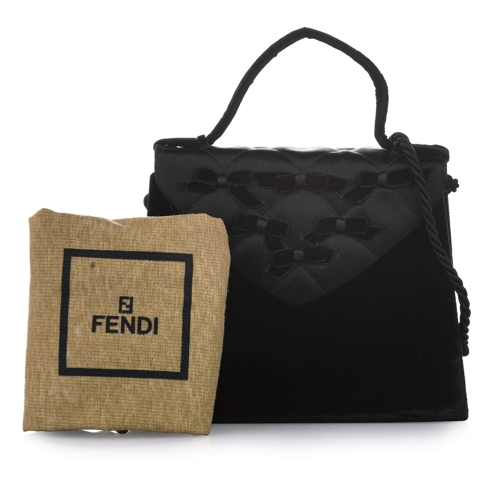 Fendi Fendi Vintage Satin and Velvet Crosss body Bag