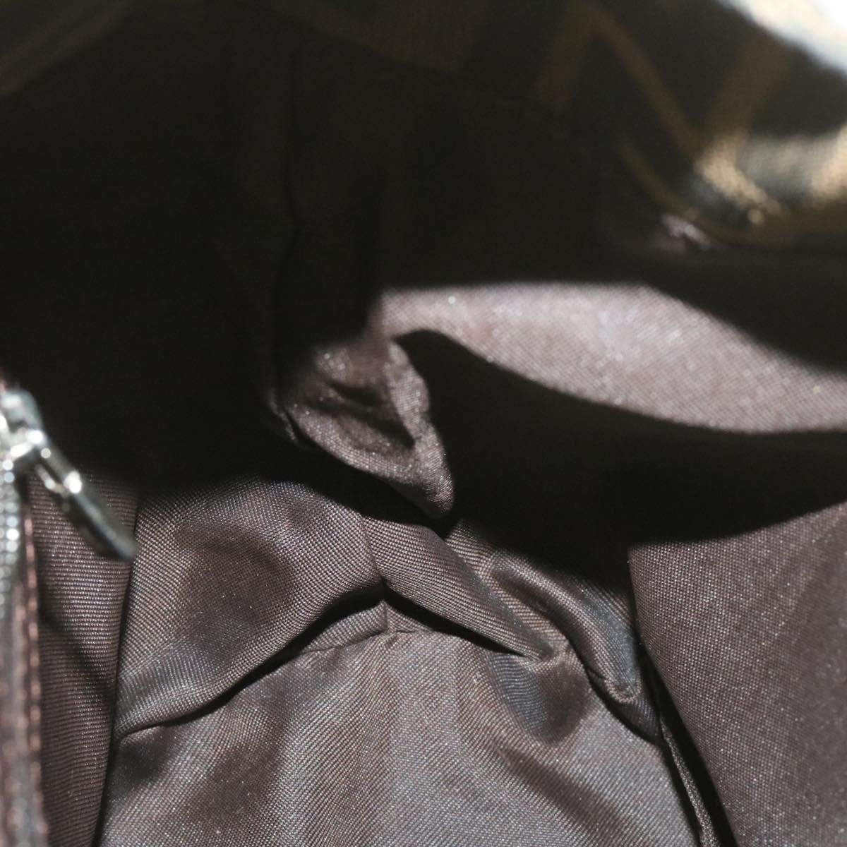 Fendi FENDI Zucca Canvas Mamma Baguette Shoulder Bag Black
 Brown Auth fm252 MW2749