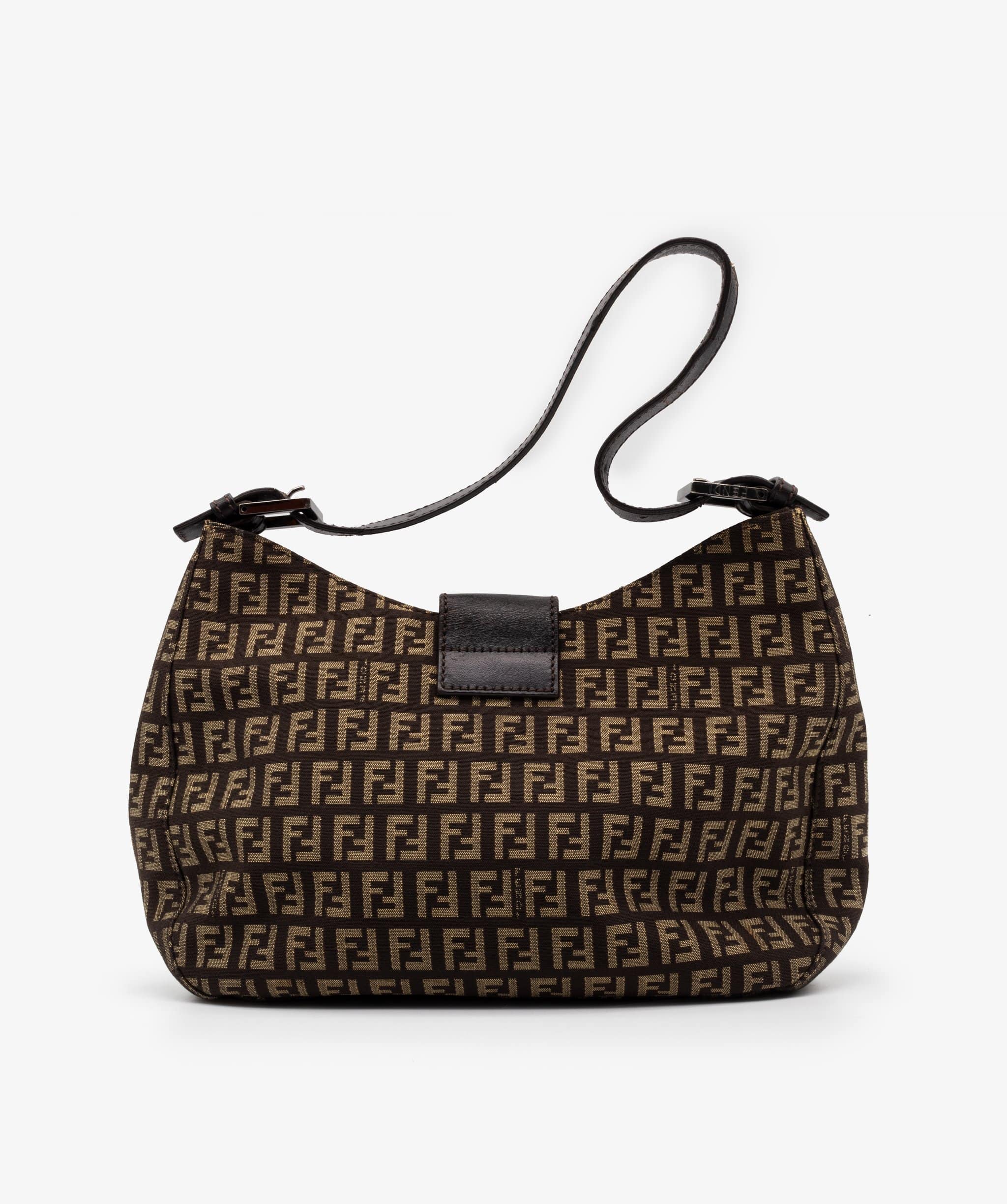 Fendi Fendi Zucca Canvas Shoulder Bag