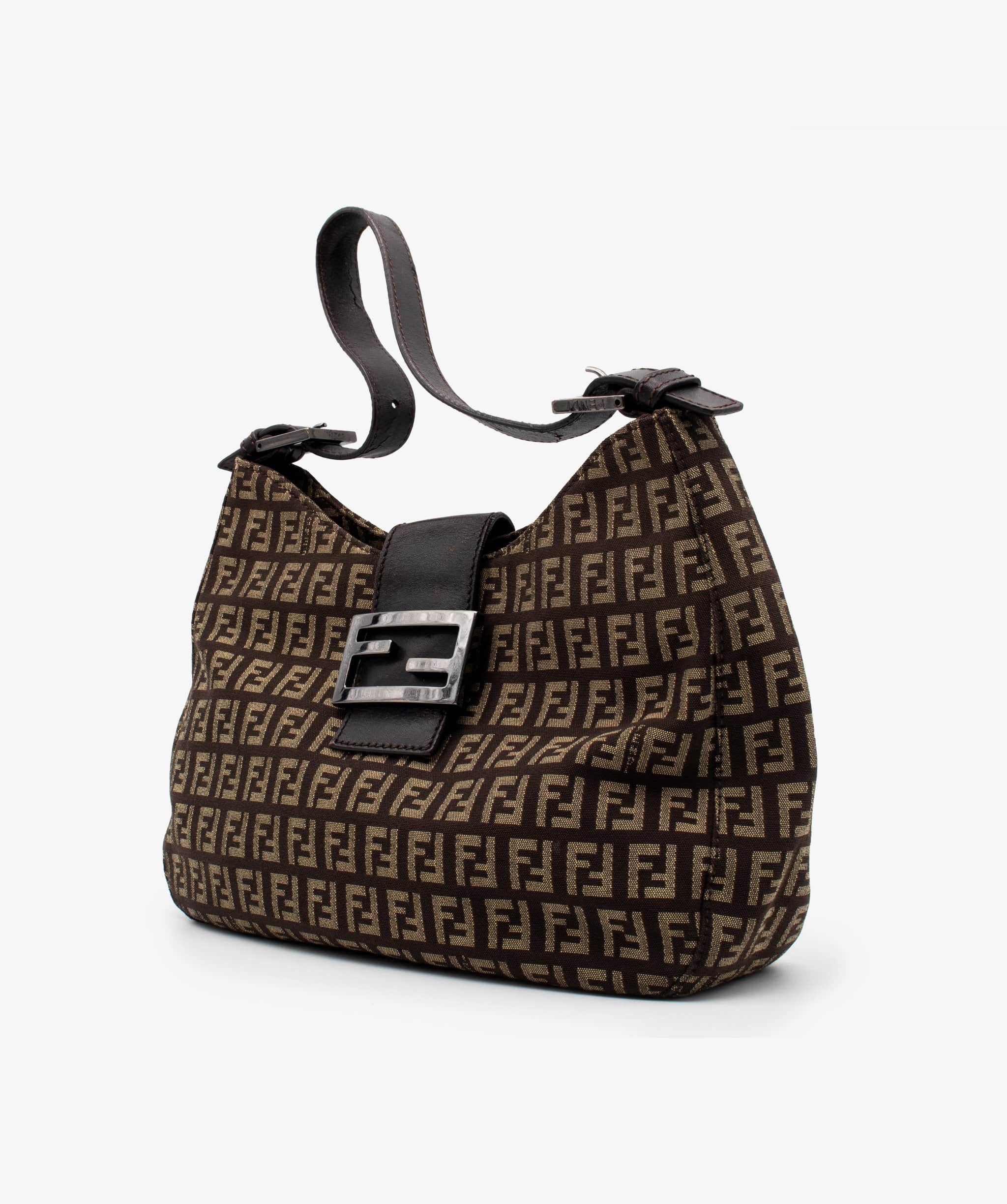 Fendi Fendi Zucca Canvas Shoulder Bag