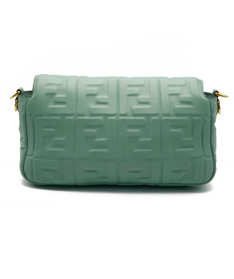 Baguette - Mint green nappa leather bag