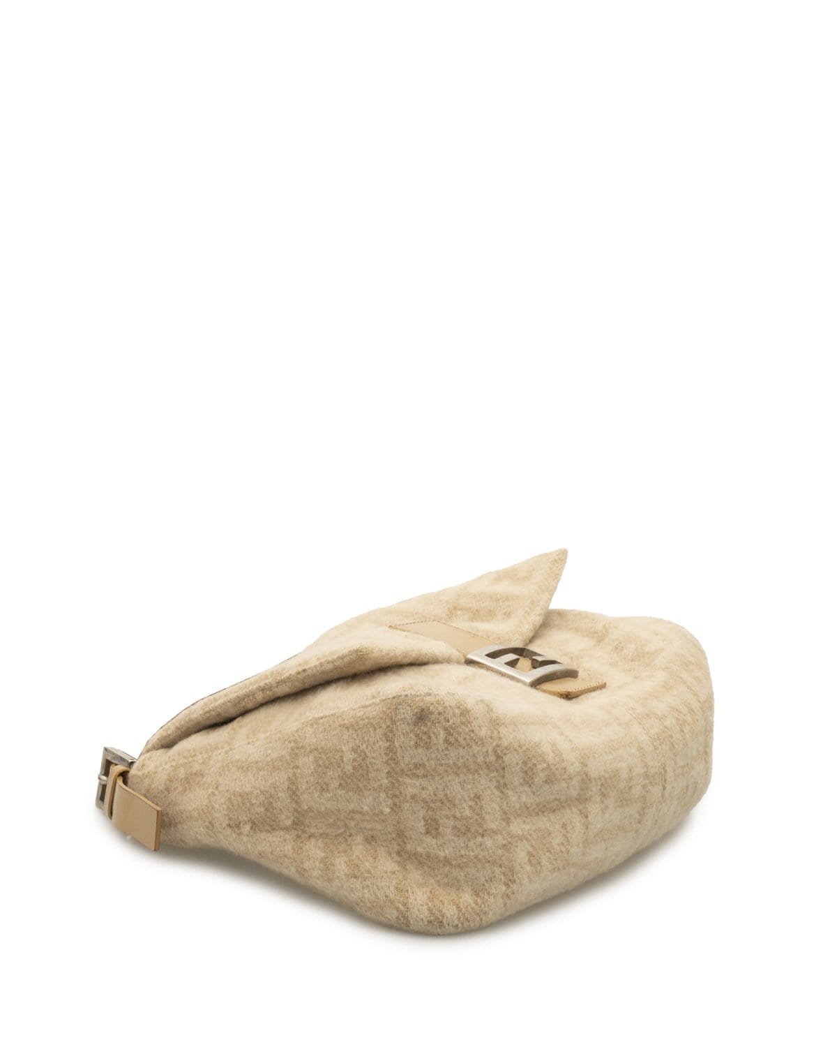 Fendi FENDI Zucca Wool Mamma Baguette Shoulder Bag - AWL2026
