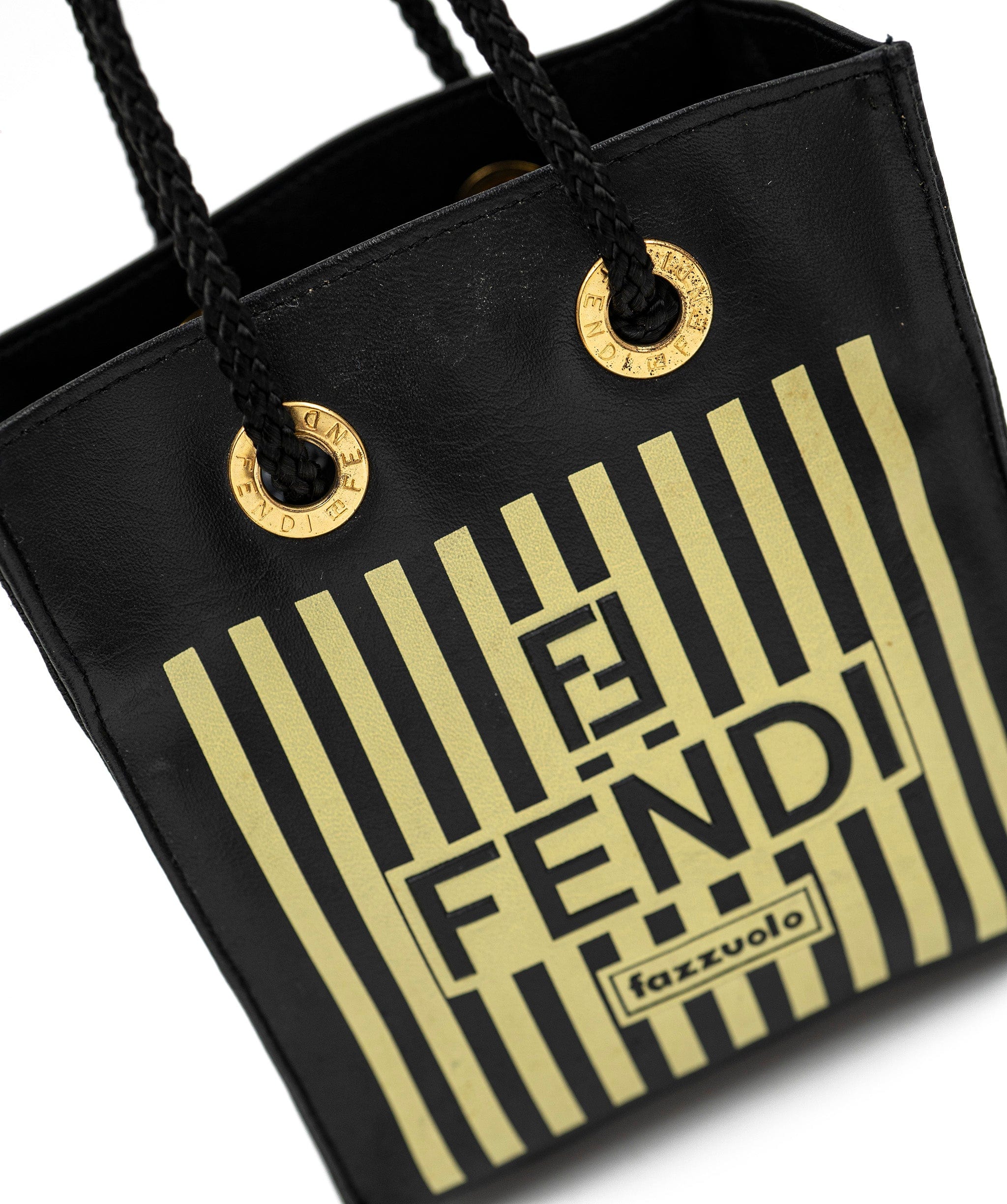 Fendi RARE! Mini Fendi Fazzuolo Micro Shopping Bag - AWL3968