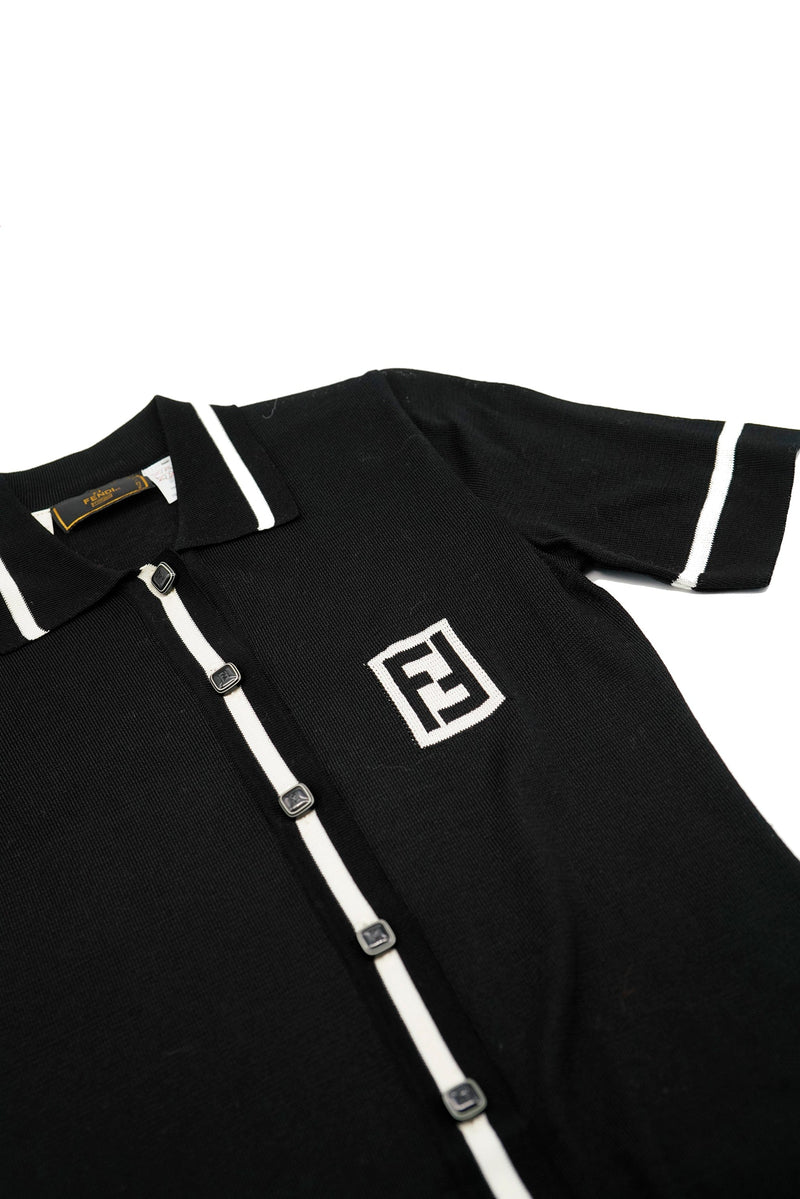 Fendi black outlet polo