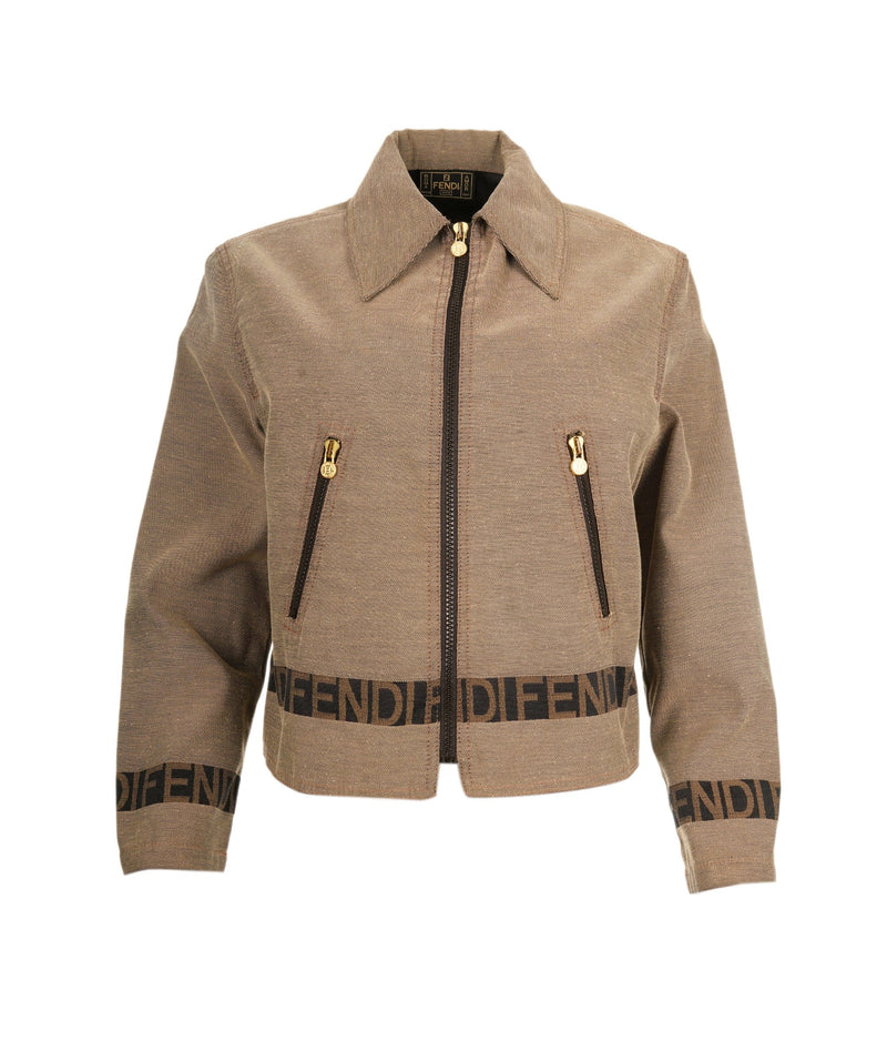 Fendi zip hotsell up jacket