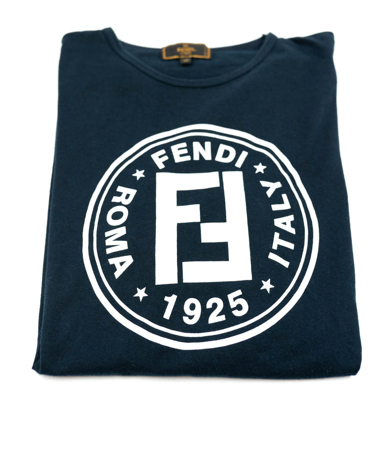 Fendi t shirt navy sale