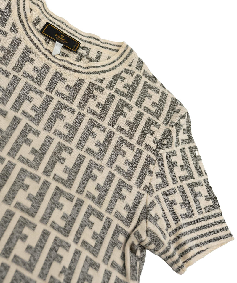 Fendi logo knit discount top