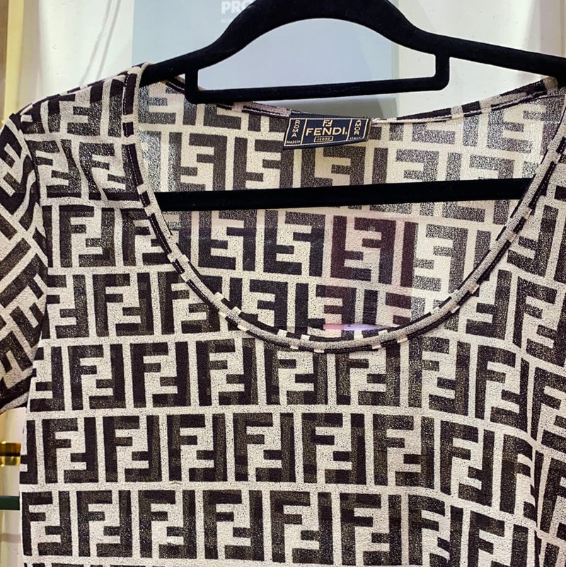 Fendi top mesh shirt