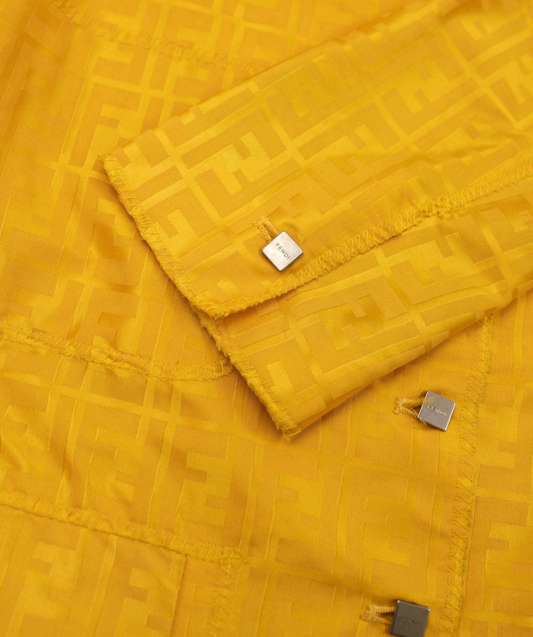 Fendi Fendi Zucca Trench Coat Yellow ASL4675