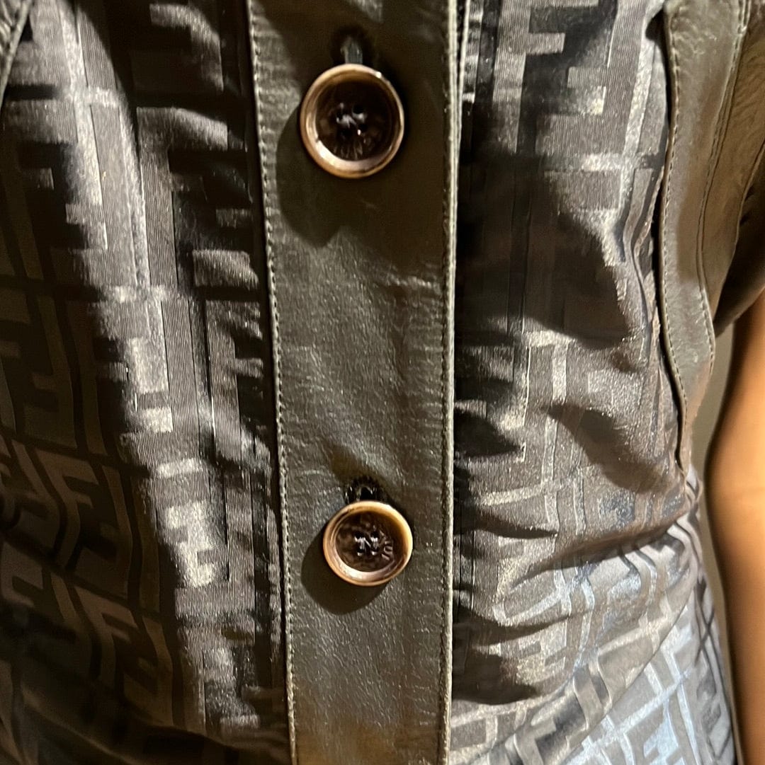 Fendi Fendi Zucca Vest & Skirt Suit Navy ASL5945