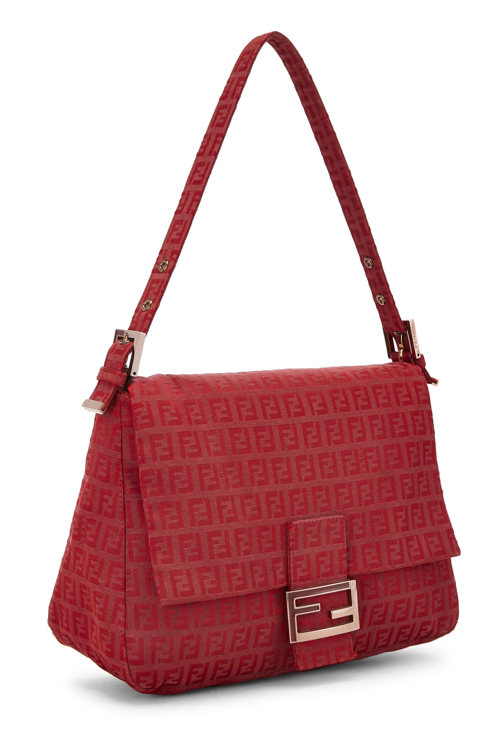 Fendi FENDI RED ZUCCHINO CANVAS MAMA