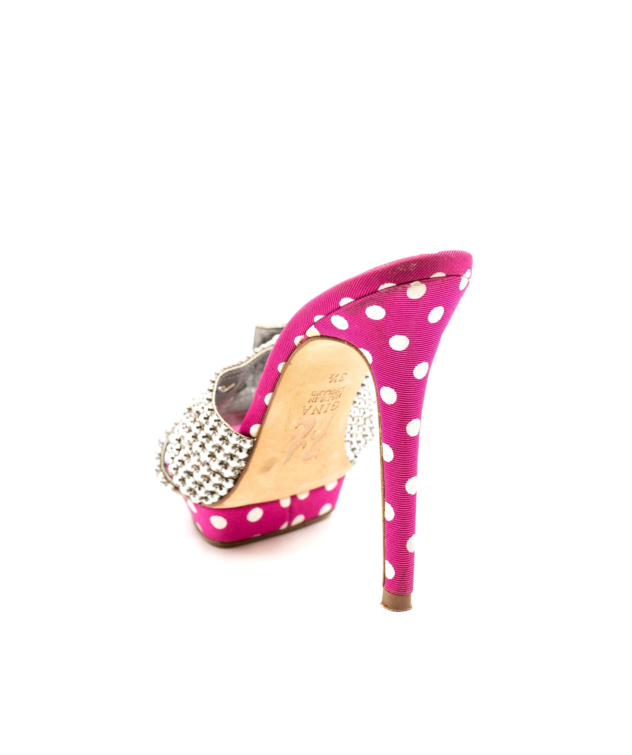 Gina Gina pink polka dot heels UK 3.5 - NW5140