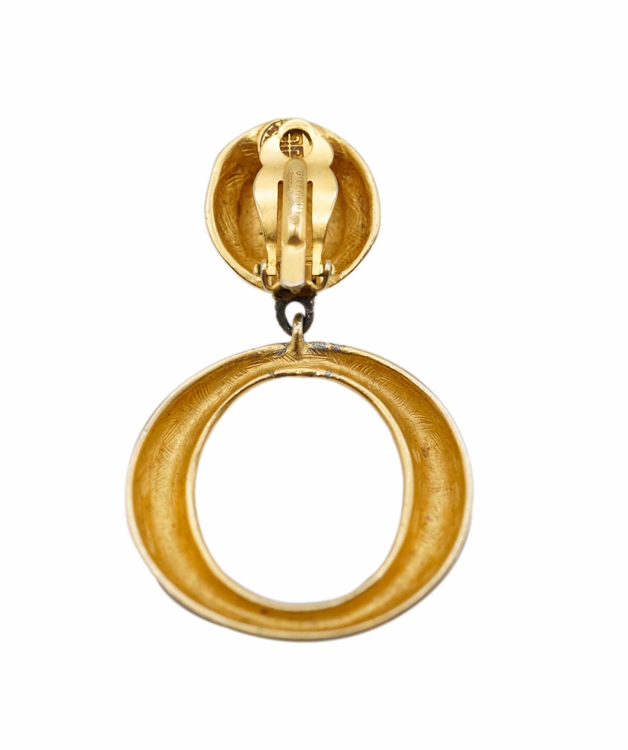Givenchy Givenchy Circle Gold Single Pendant Earrings AWL4290