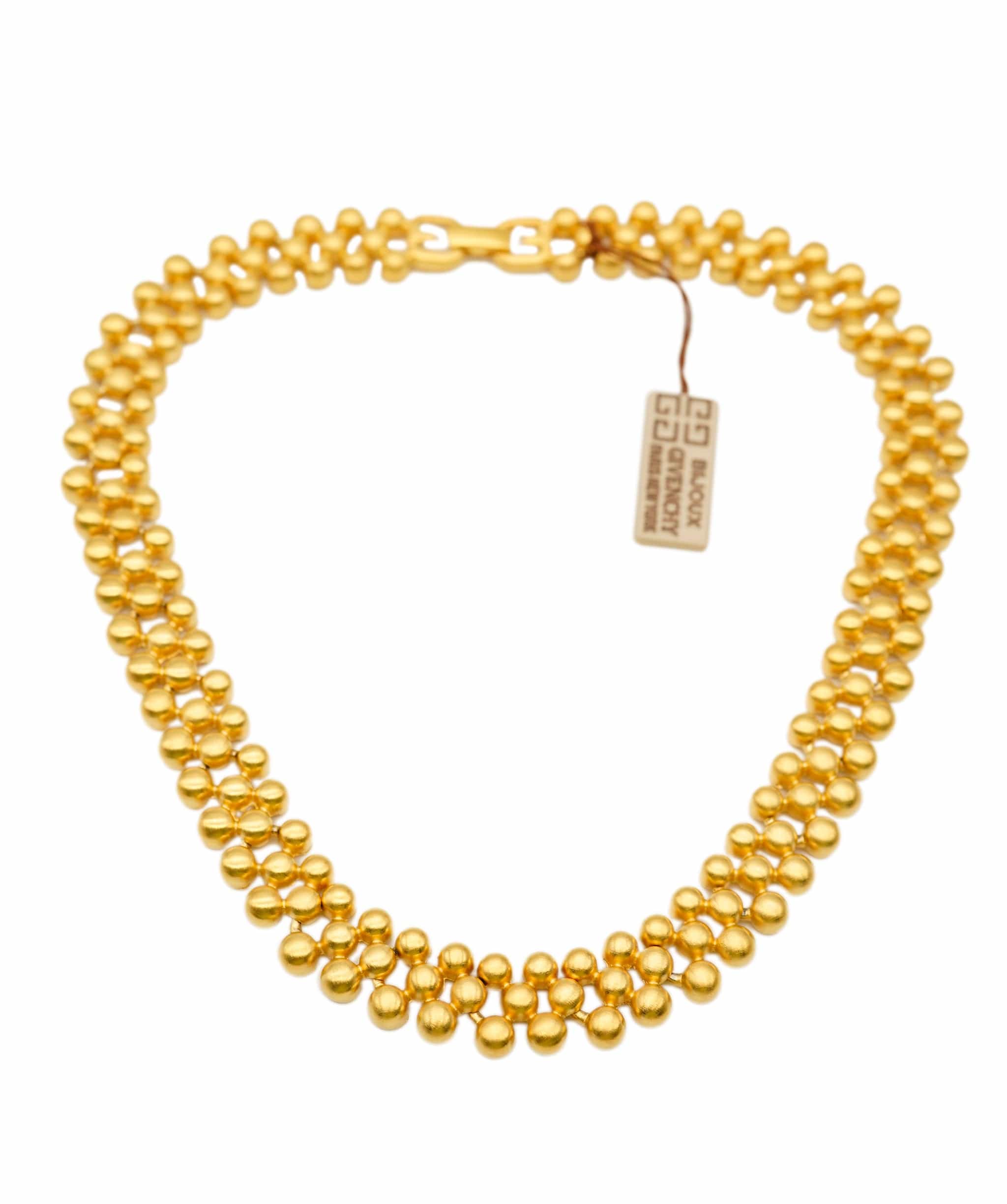 Givenchy Givenchy gold studs 3 row necklace AEL1134