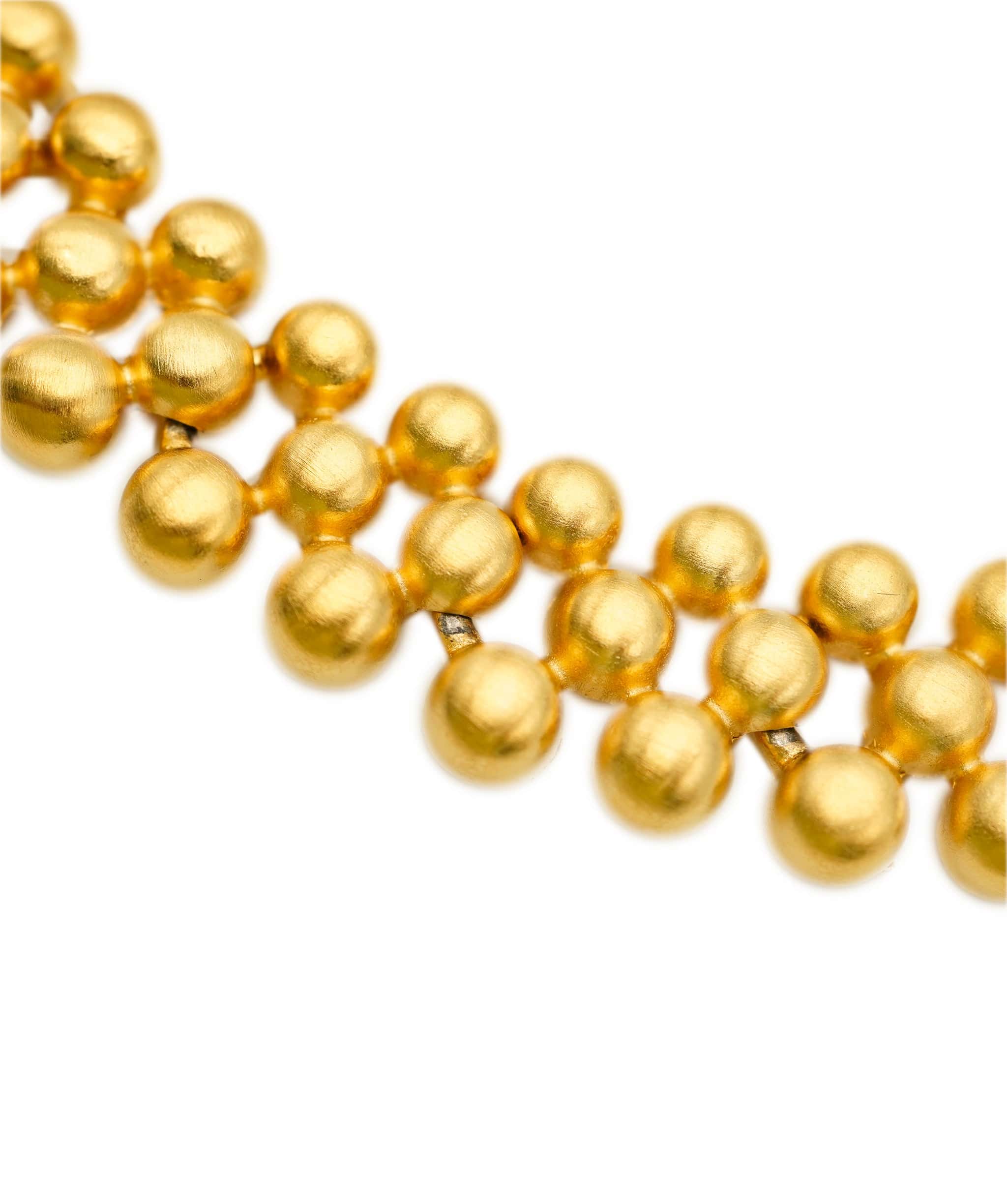 Givenchy Givenchy gold studs 3 row necklace AEL1134