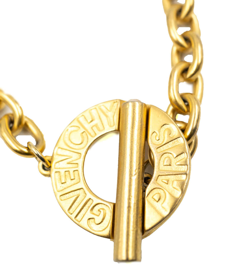 Givenchy Givenchy Vintage T- Bar Gold Chain Choker  - AWL3597