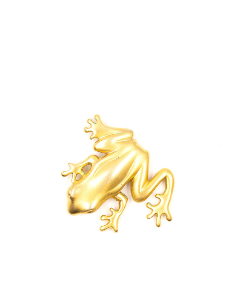 Givenchy Vintage Givenchy frog brooch, gold AEL1035