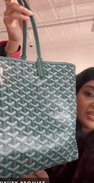 Goyard st louis clearance green