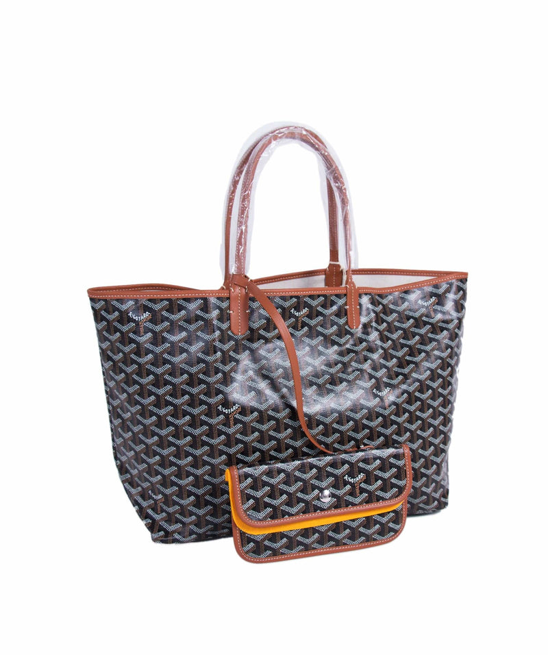 Goyard Grey Chevroches Calfskin And Goyardine Canvas Embroidered