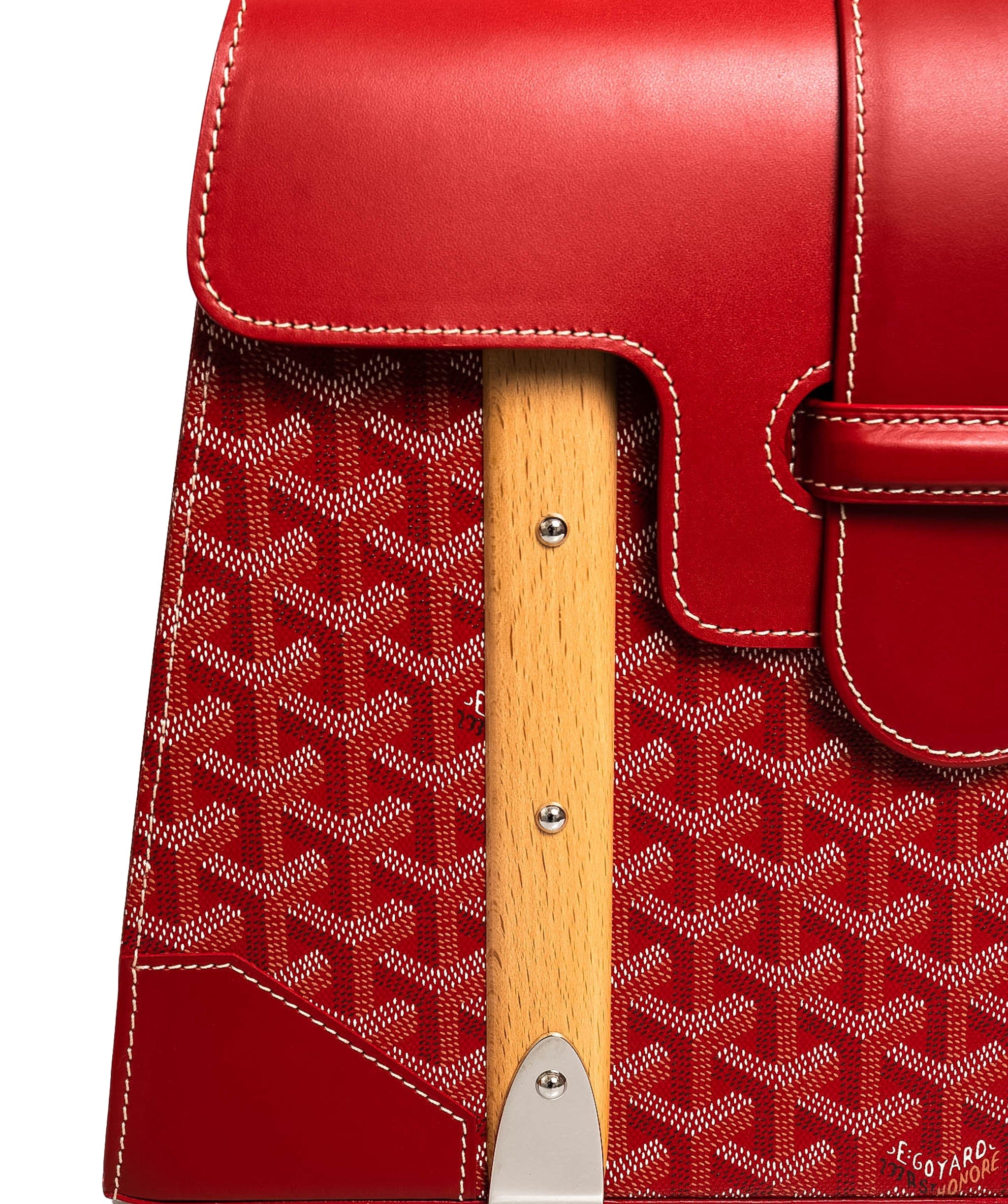 Goyard Goyard Red Leather Saigon Top Handle Bag - AGL1561