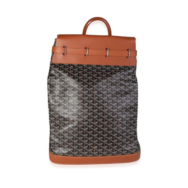 Goyard Black Goyardine & Brown Leather Steamer Bag – LuxuryPromise