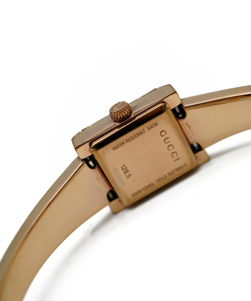 Gucci watch rose on sale gold