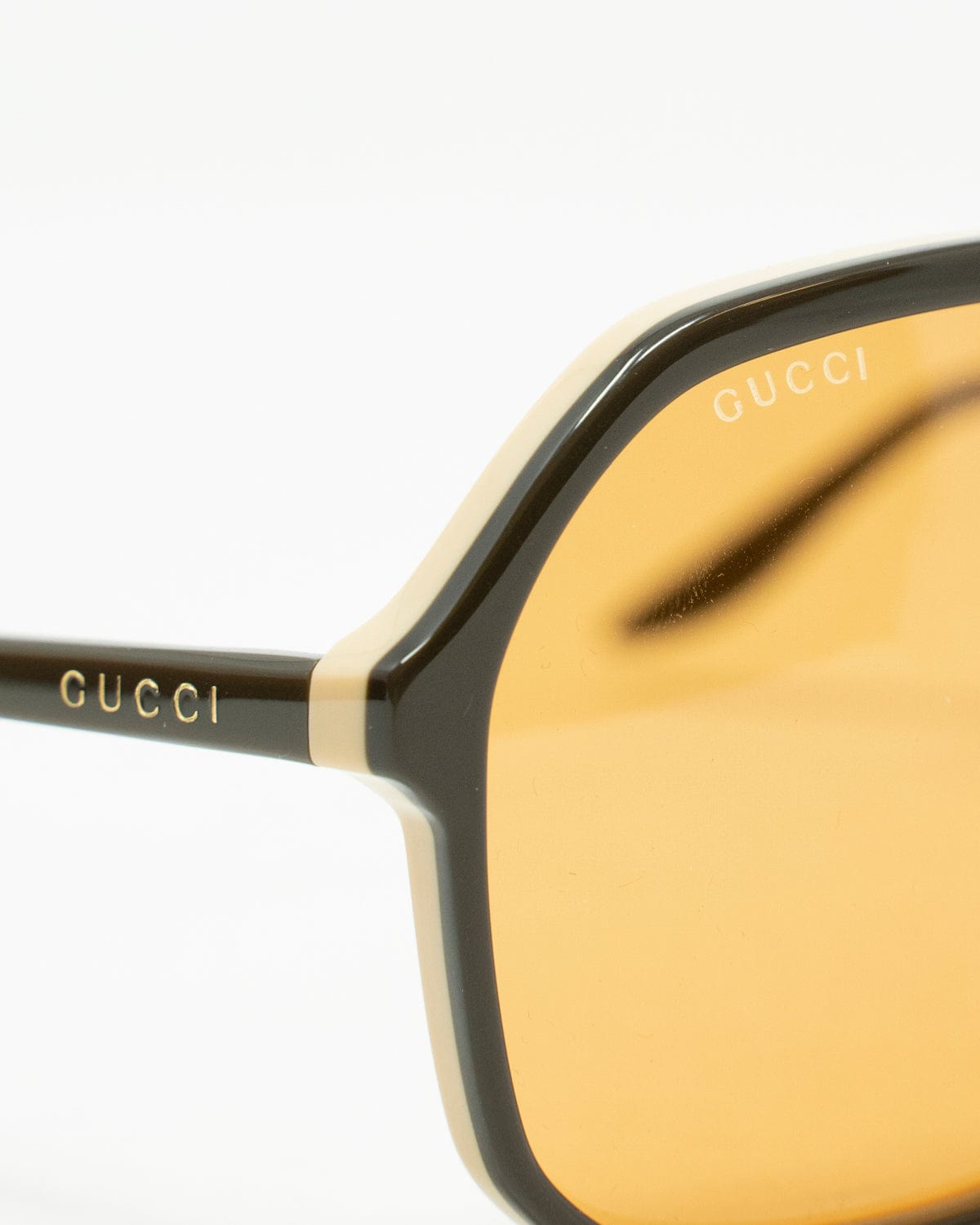 Gucci Gucci 70s style Khaki Acrylic Sunglasses - AWL2655