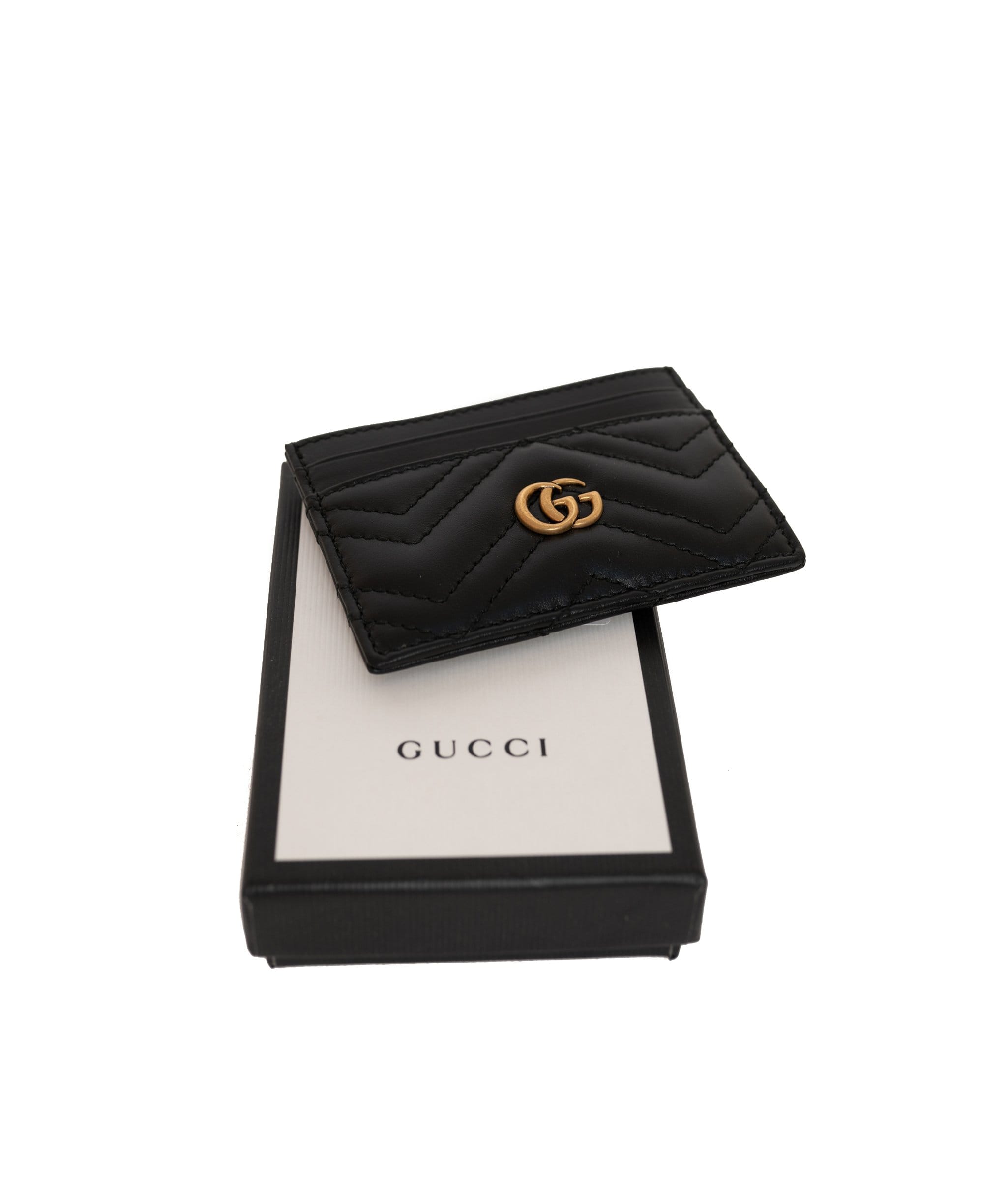Gucci Gucci Black Leather Card Holder AGL1066