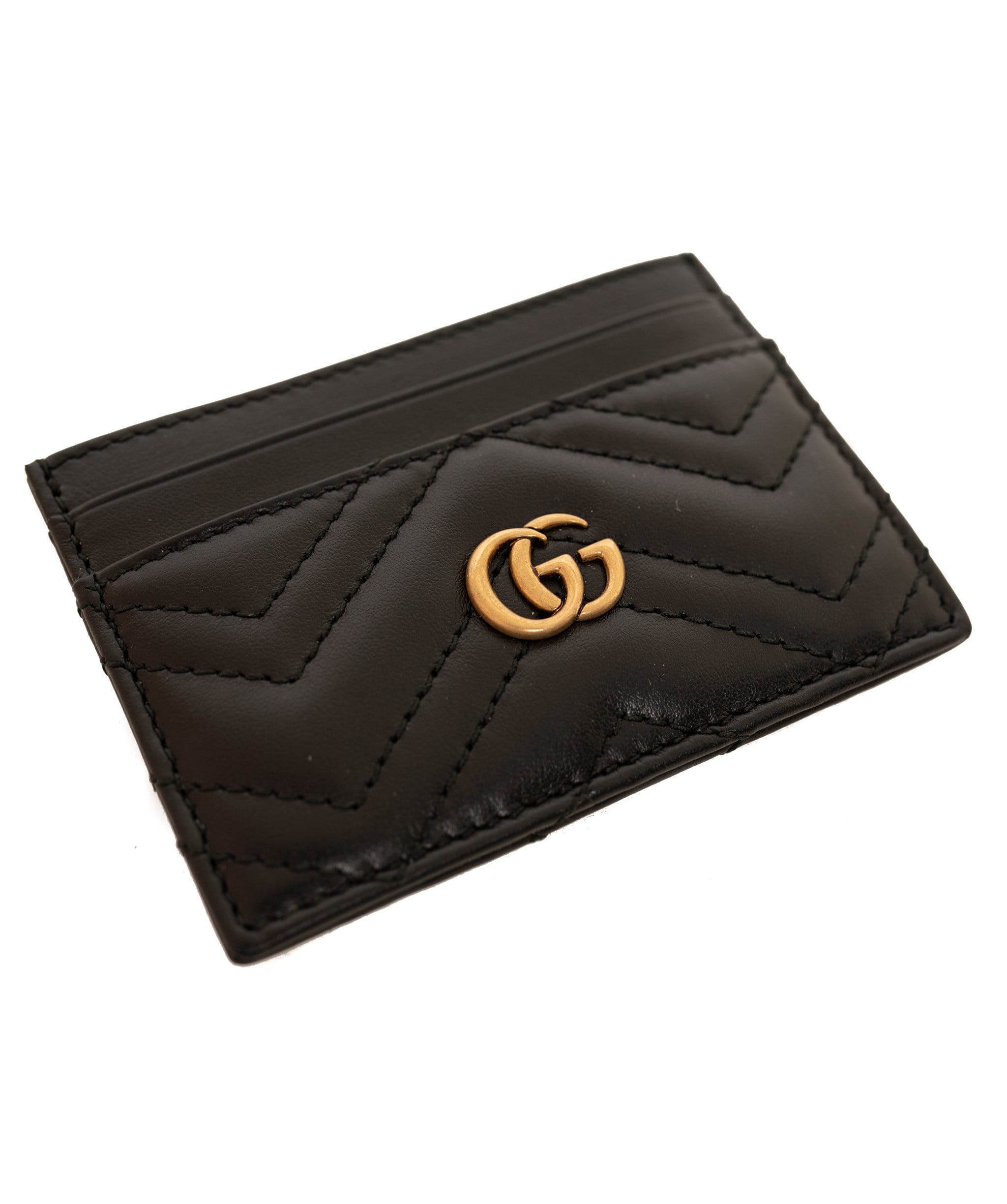 Gucci Gucci Black Leather Card Holder AGL1066