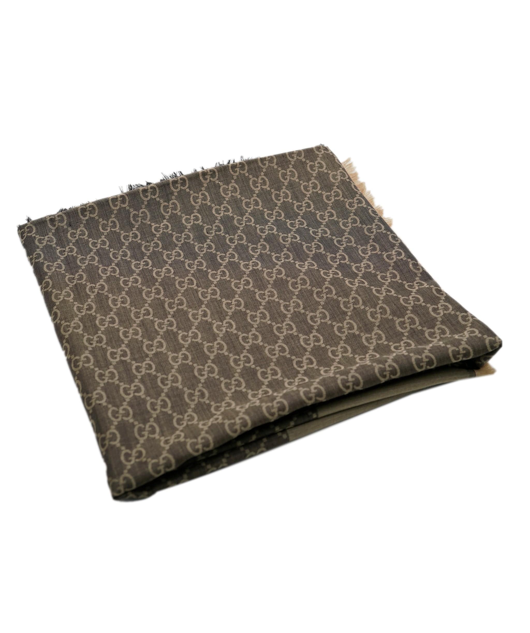 Gucci Gucci Brown Guccisima Square Scarf ASL7265