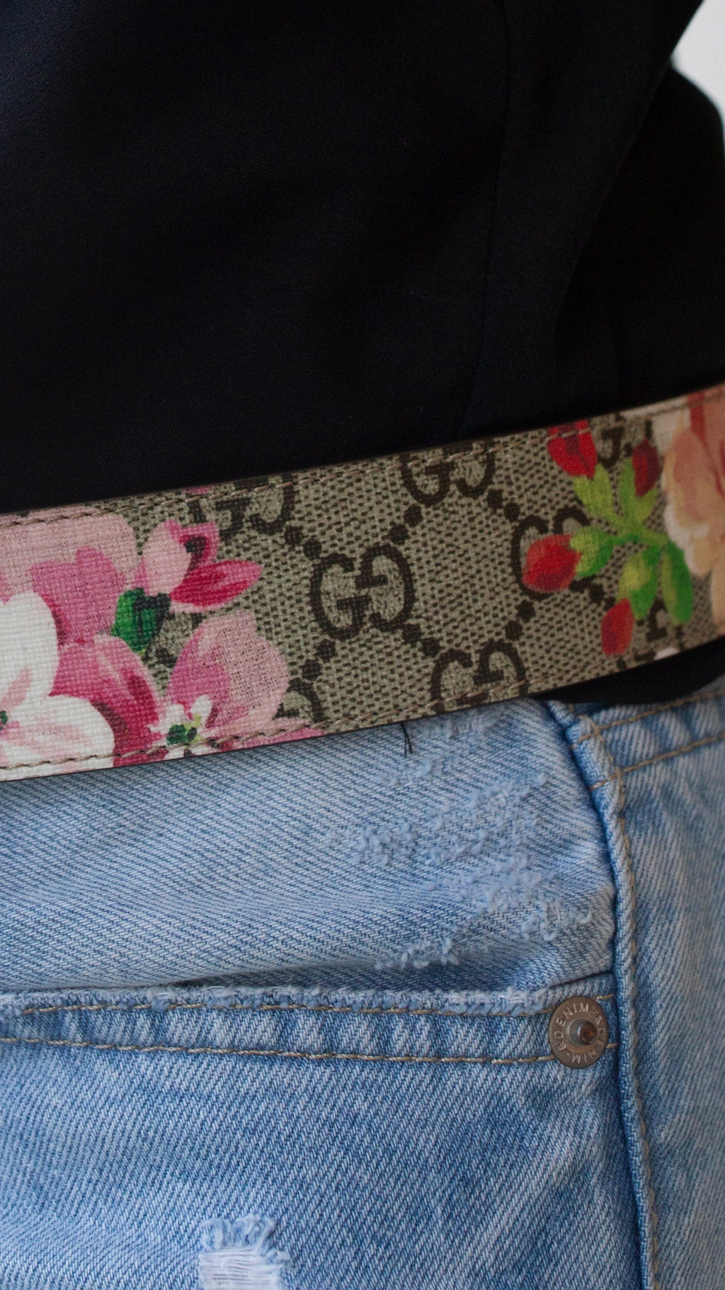 Flowery 2025 gucci belt