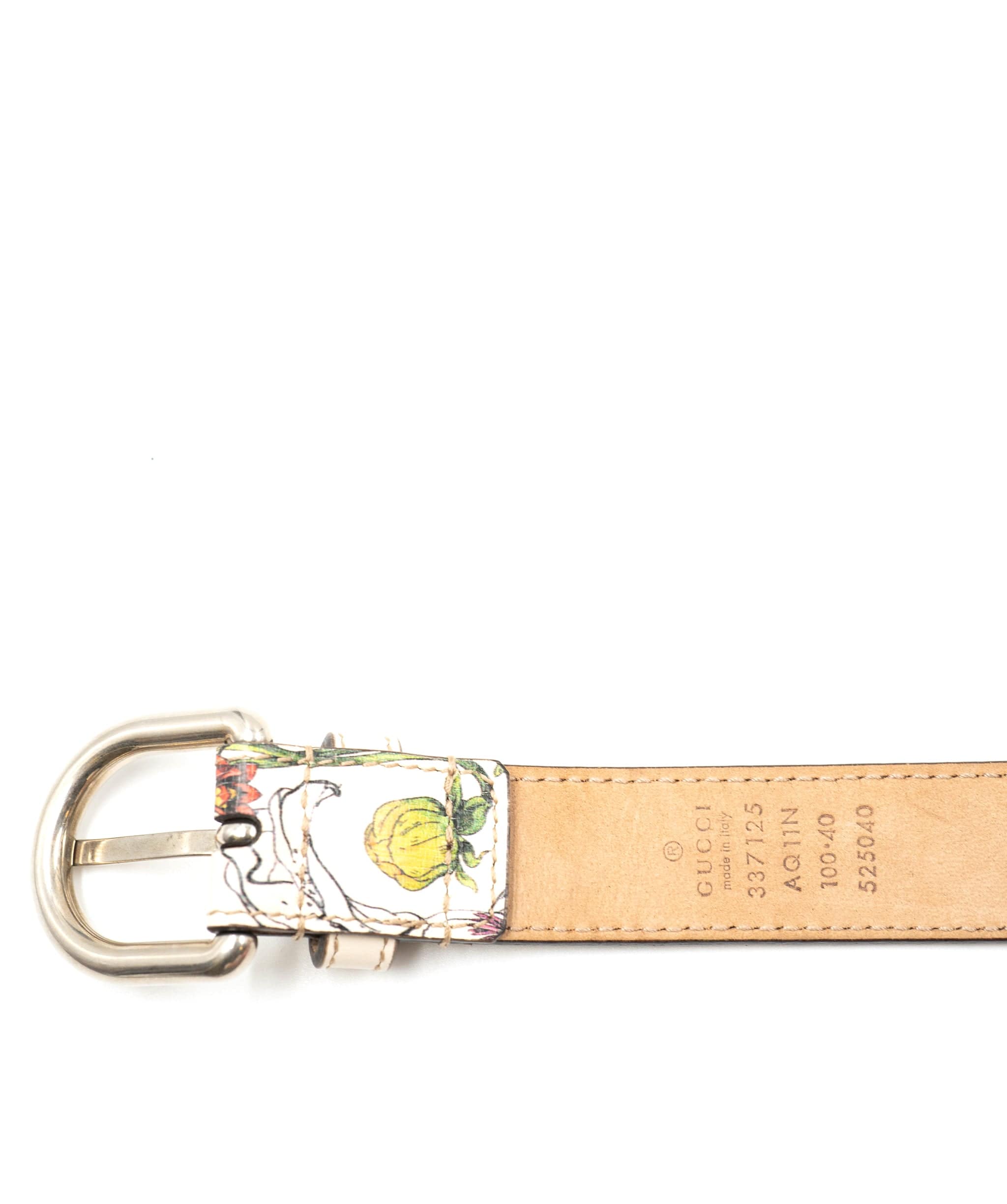 Gucci Gucci Floral Leather Belt - AGL1401
