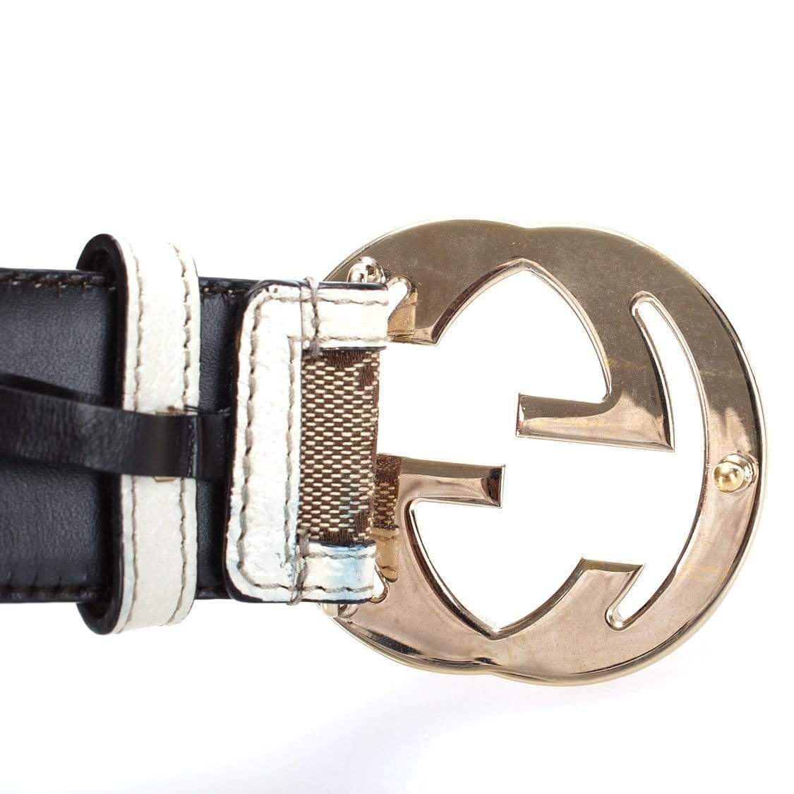 Gucci Gucci GG Canvas Interlocking G Belt
