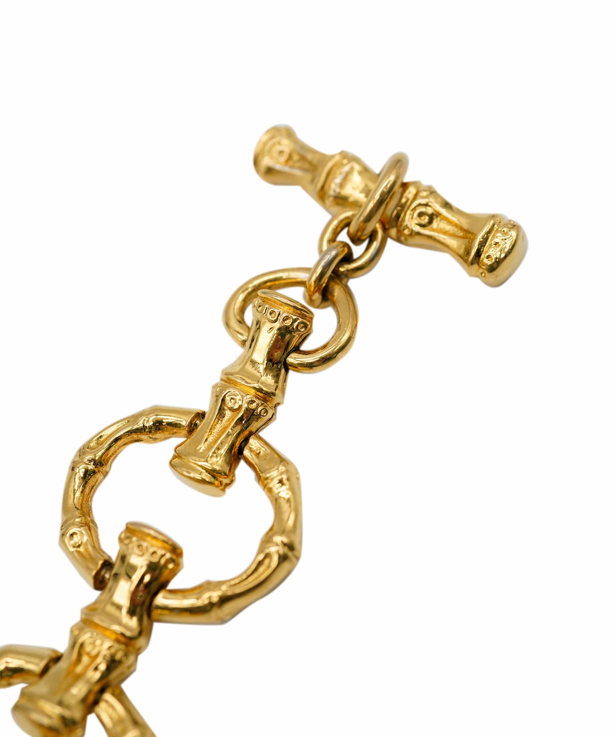 Gucci Gucci Gold Bamboo Style Bracelet AWL4402
