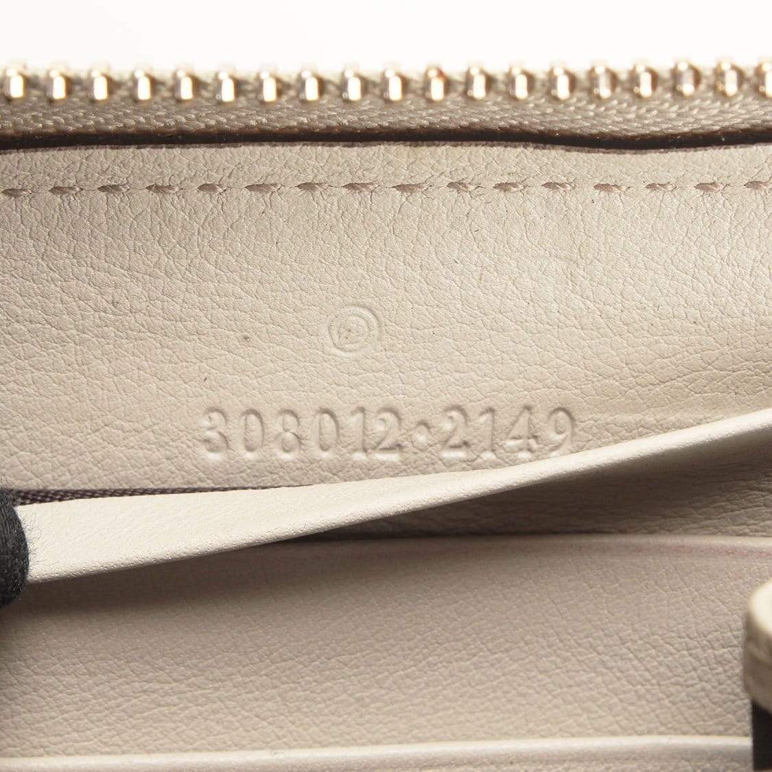 Gucci Gucci Guccissima Interlocking Zip Wallet