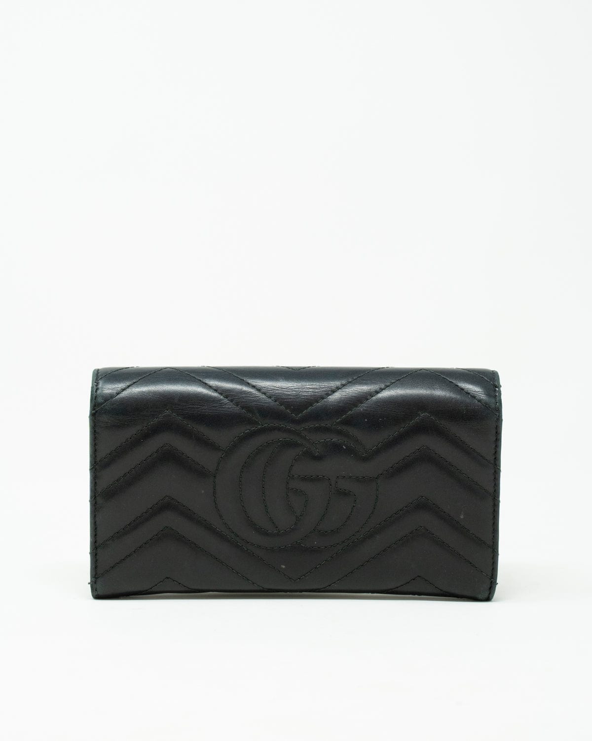 Gucci Gucci Marmont Black Leather Wallet  - AGL1712