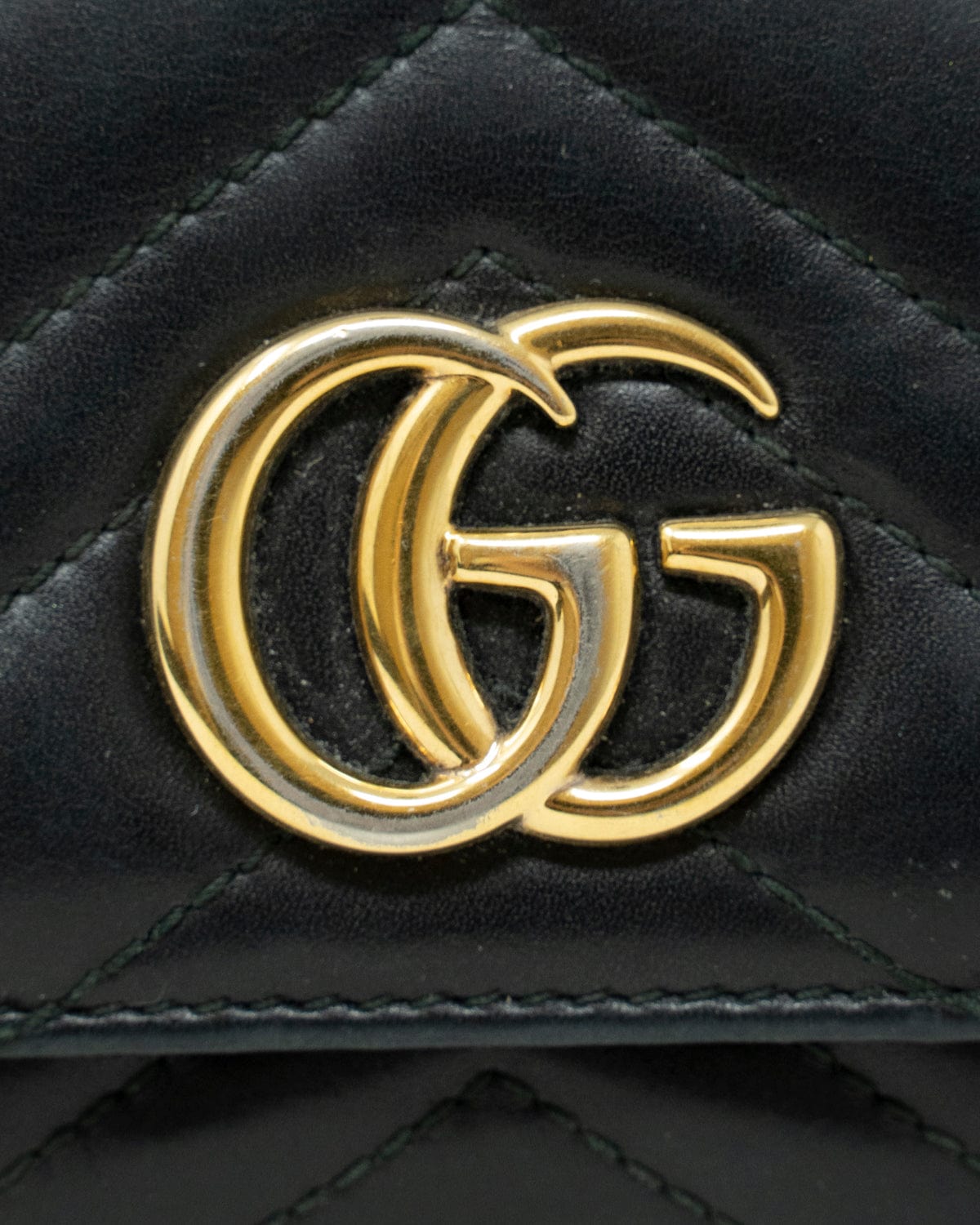 Gucci Gucci Marmont Black Leather Wallet  - AGL1712