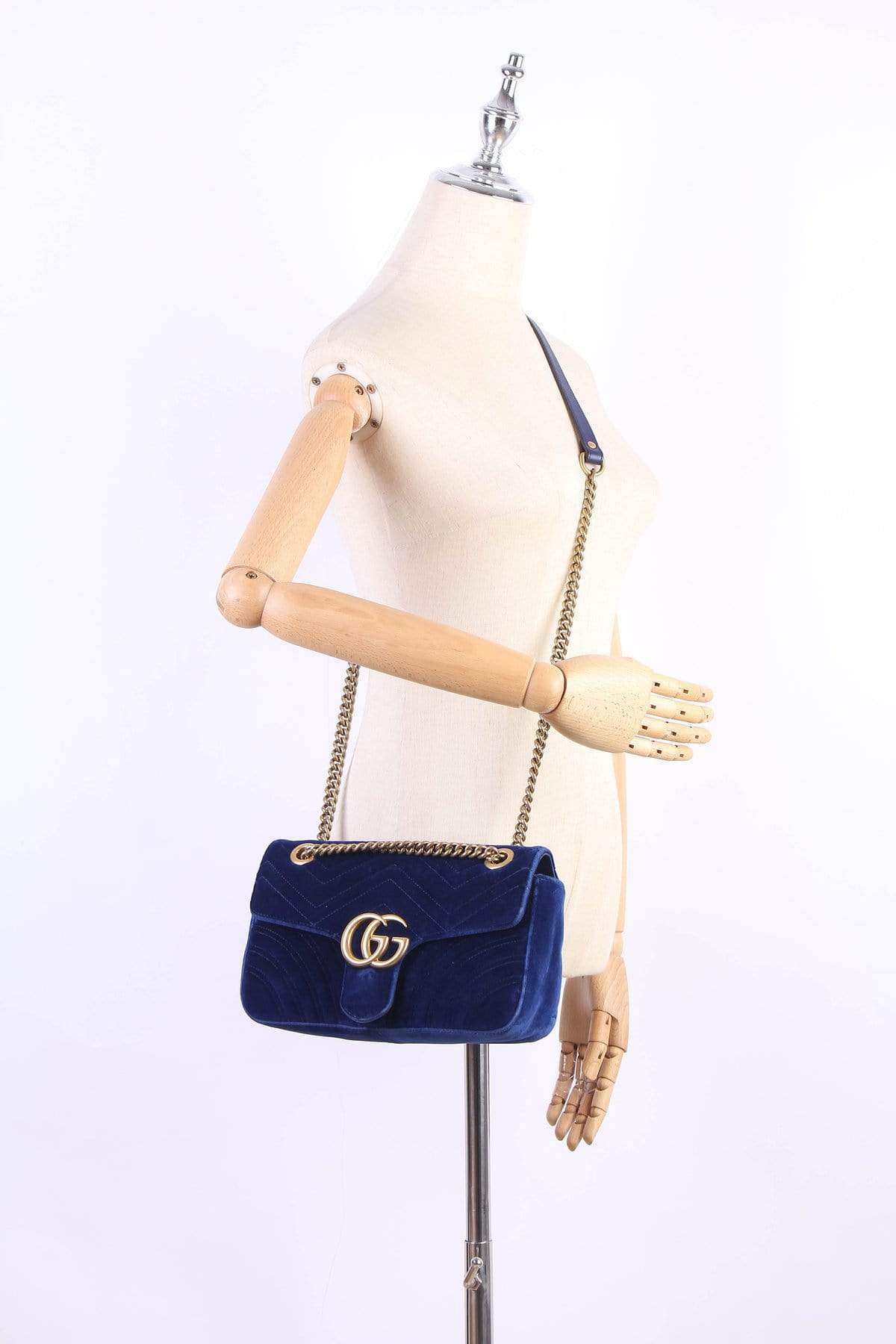 Gucci Gucci Small GG Marmont Velvet Shoulder Bag - RCL1216