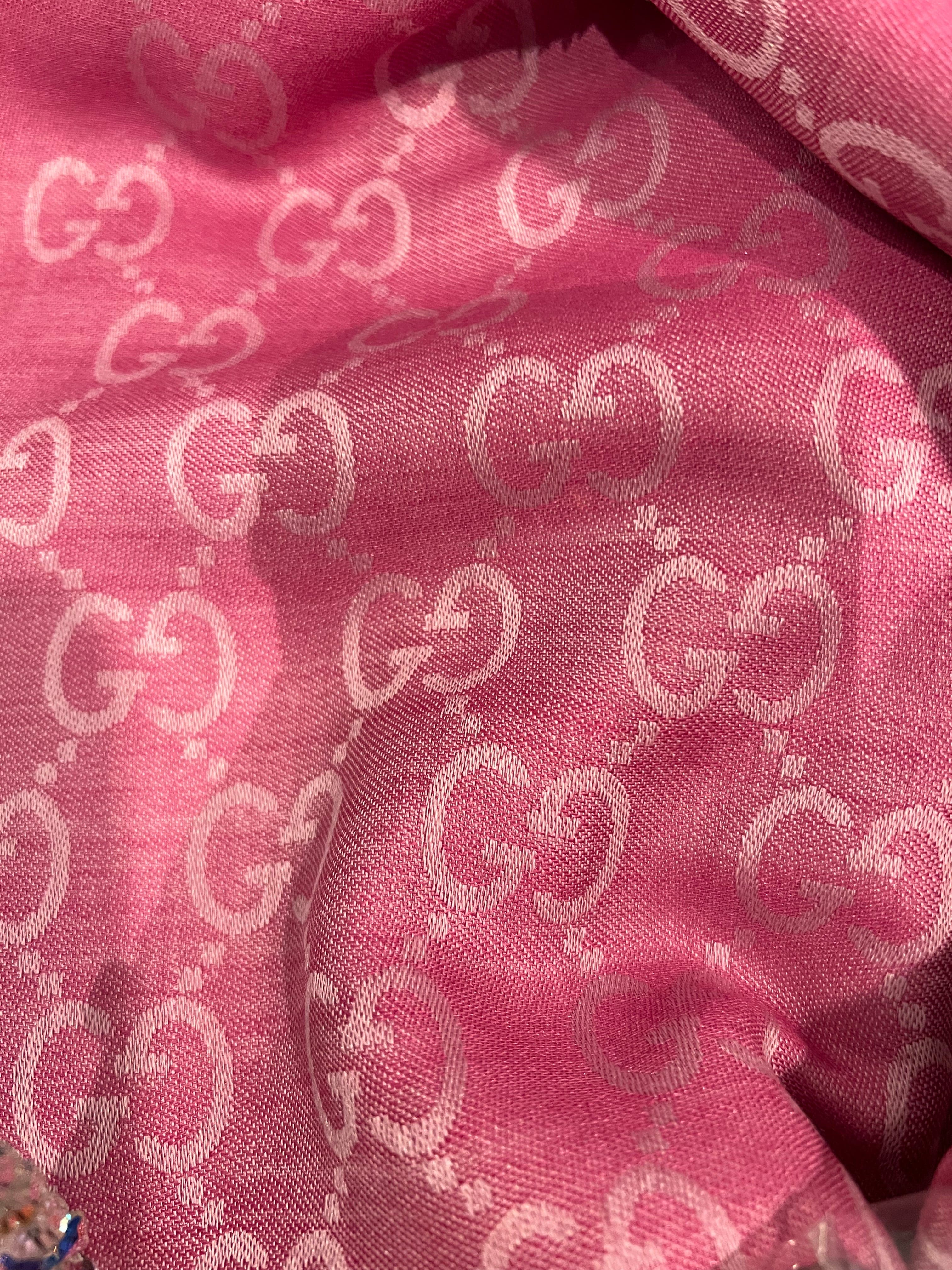 Gucci Gucci wool shawl pink  AVL1033